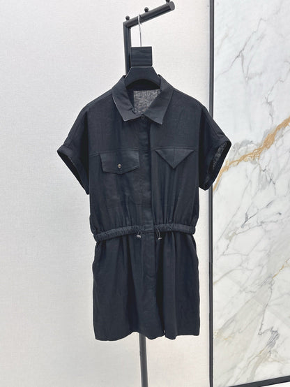 Bottega 25ss Linen jumpsuit
