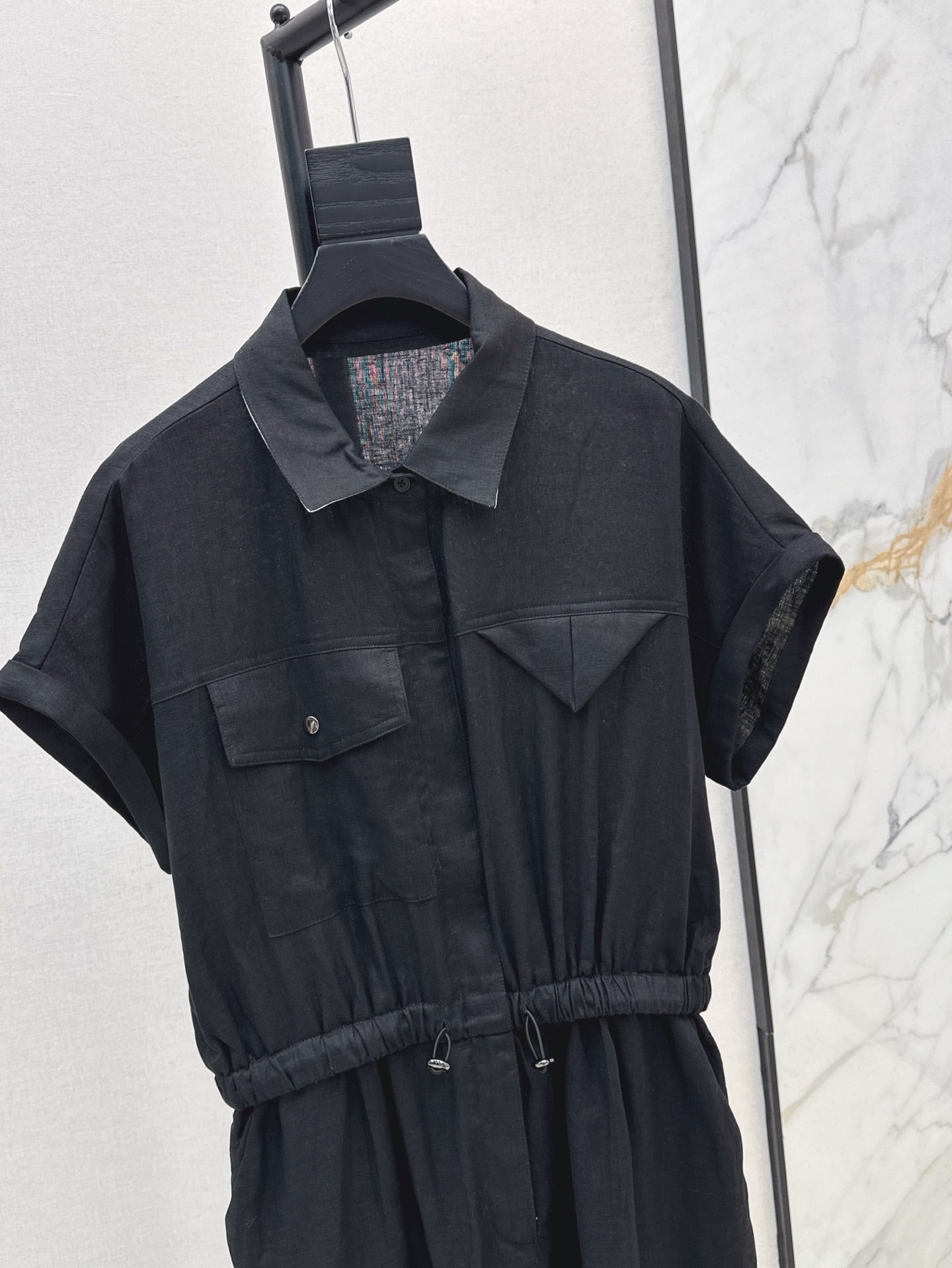 Bottega 25ss Linen jumpsuit