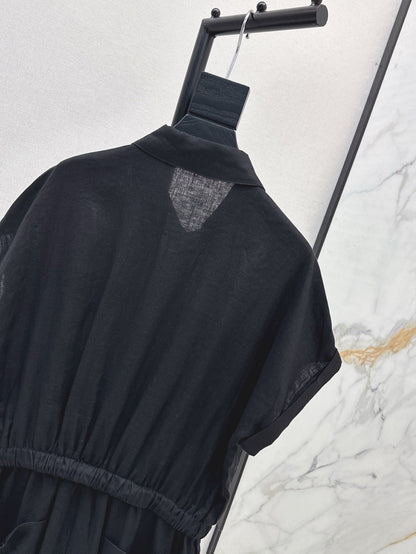Bottega 25ss Linen jumpsuit