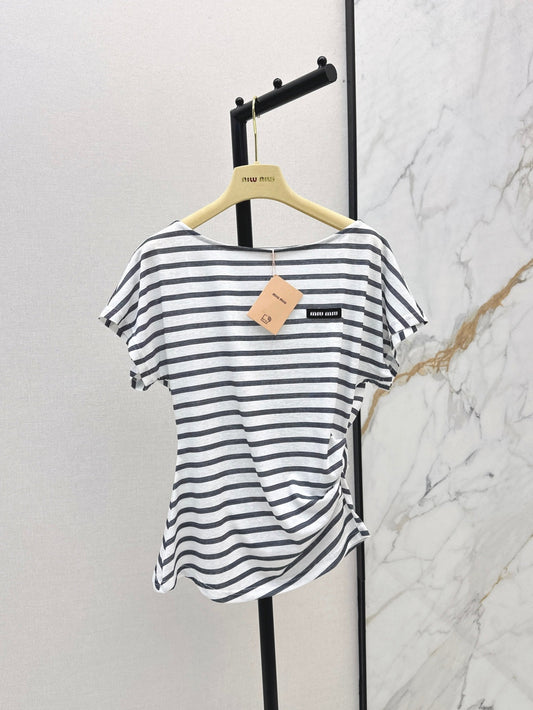 Miu 25ss off-shoulder t-shirt