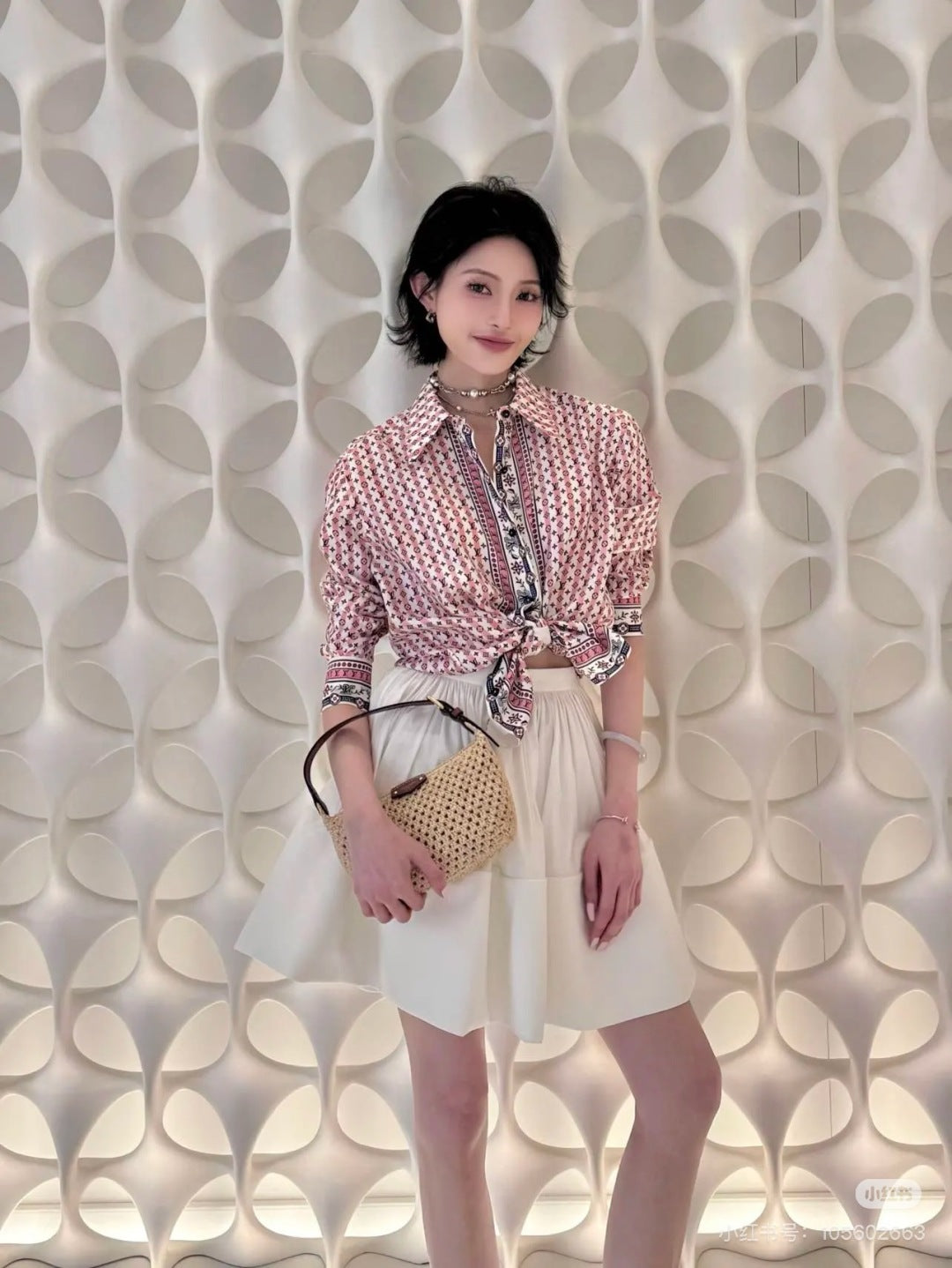 Louis 25ss silk shirt