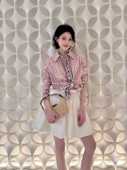 Louis 25ss silk shirt