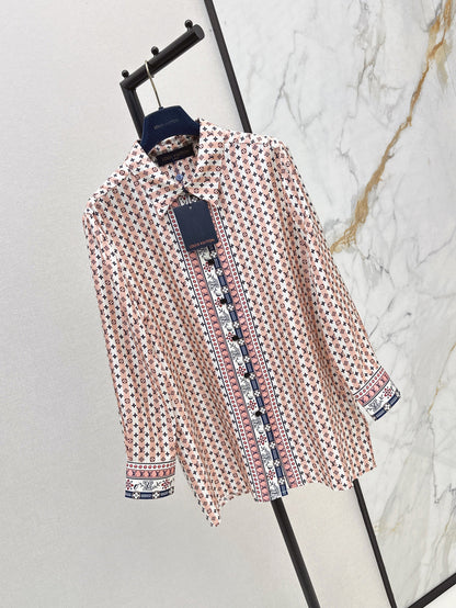 Louis 25ss silk shirt