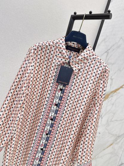 Louis 25ss silk shirt