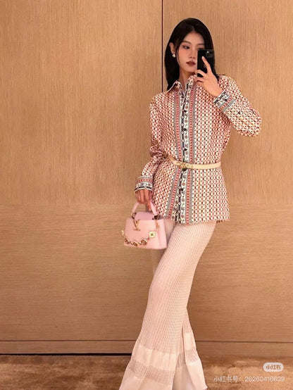 Louis 25ss silk shirt