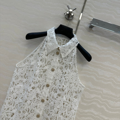 Chan 25ss embroidered vest