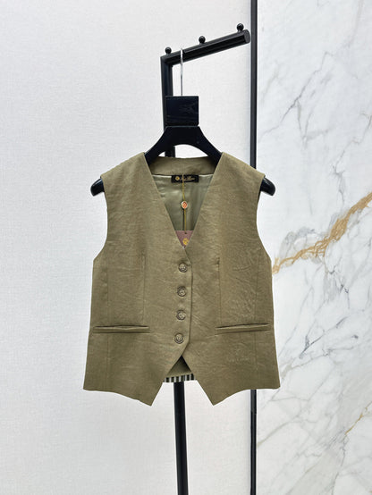 Loro 25ss linen vest