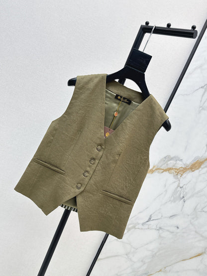 Loro 25ss linen vest