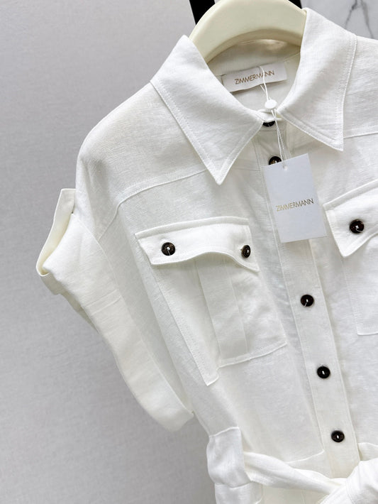 Zimm 25ss cargo jumpsuit