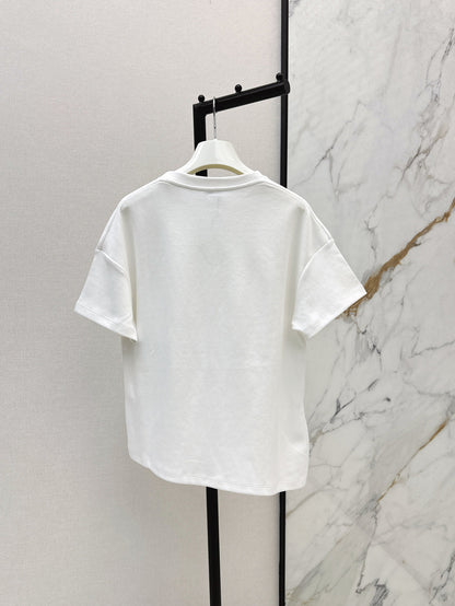 Loe 25ss embroidered t-shirt