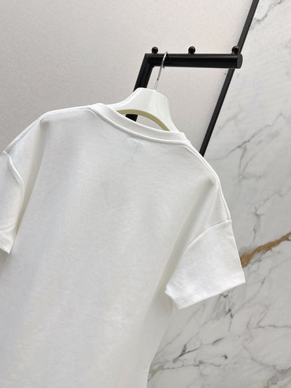 Loe 25ss embroidered t-shirt
