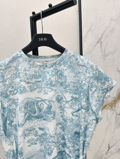 CD 25ss print dress