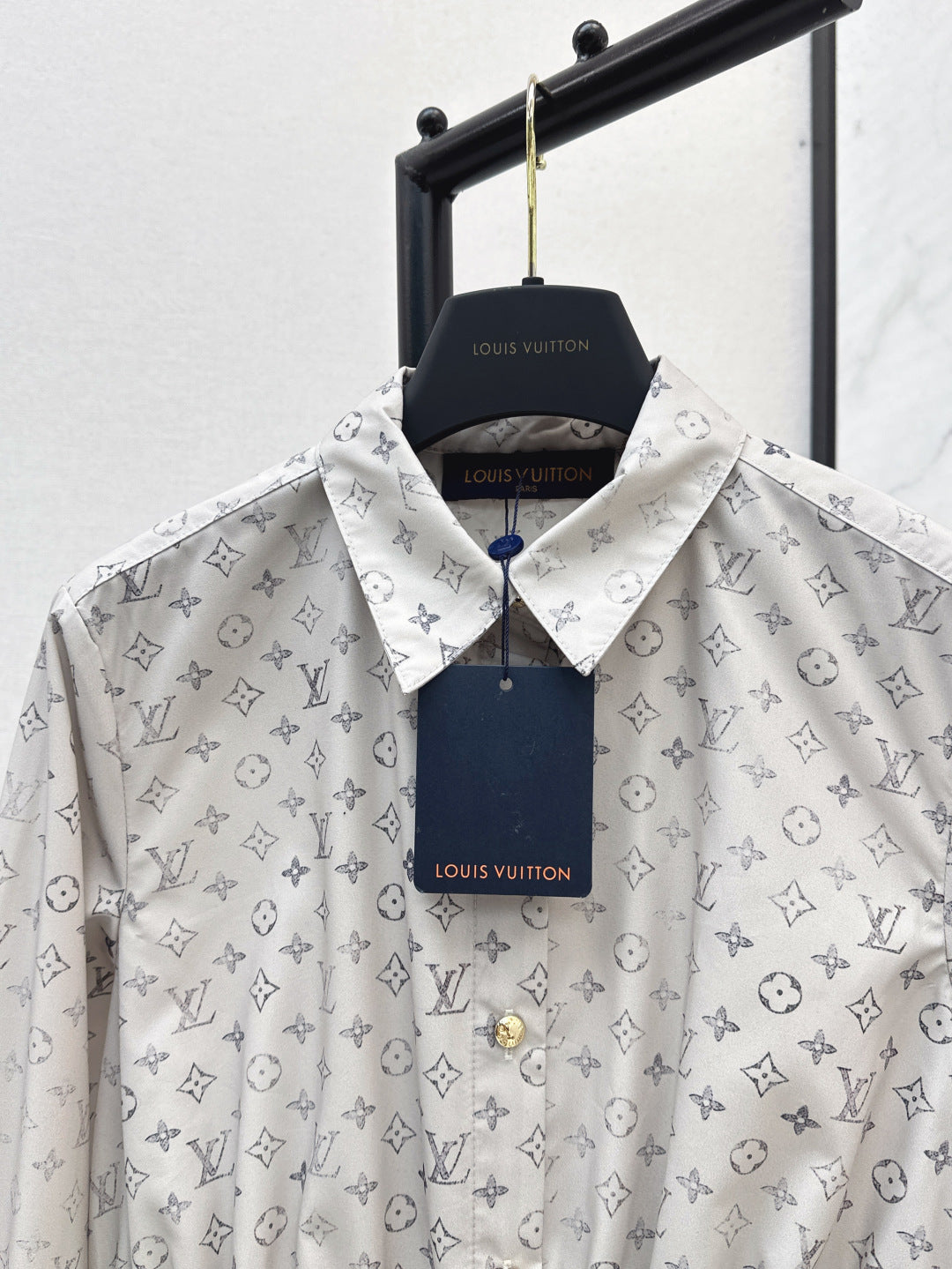 Louis 25ss print shirt dress