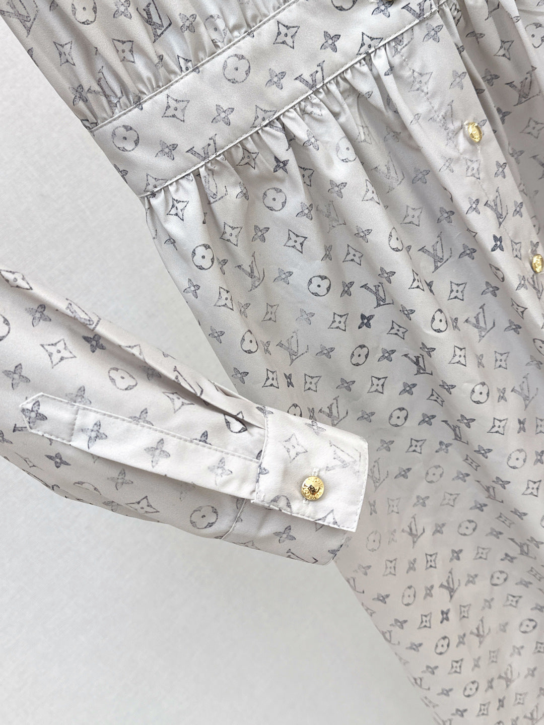 Louis 25ss print shirt dress