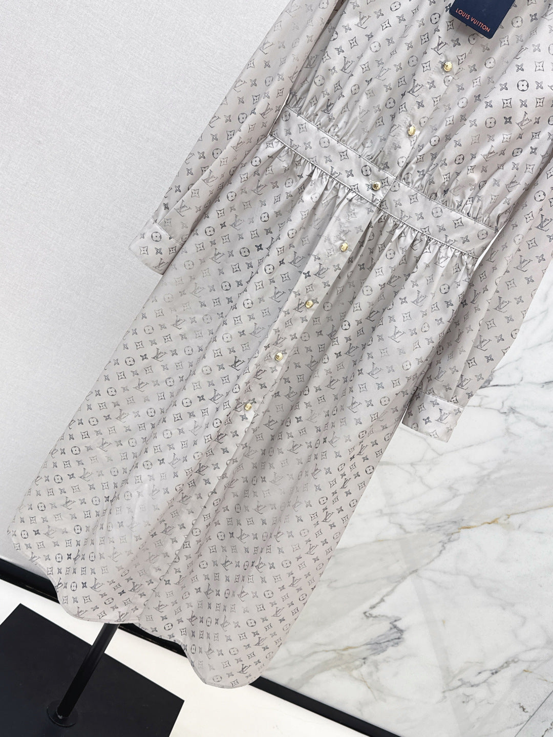 Louis 25ss print shirt dress
