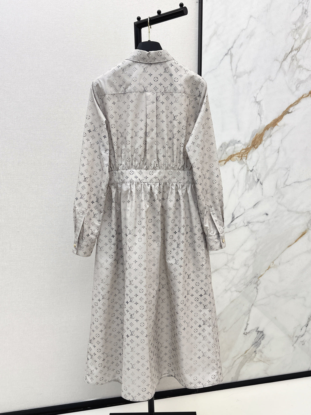 Louis 25ss print shirt dress