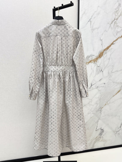 Louis 25ss print shirt dress