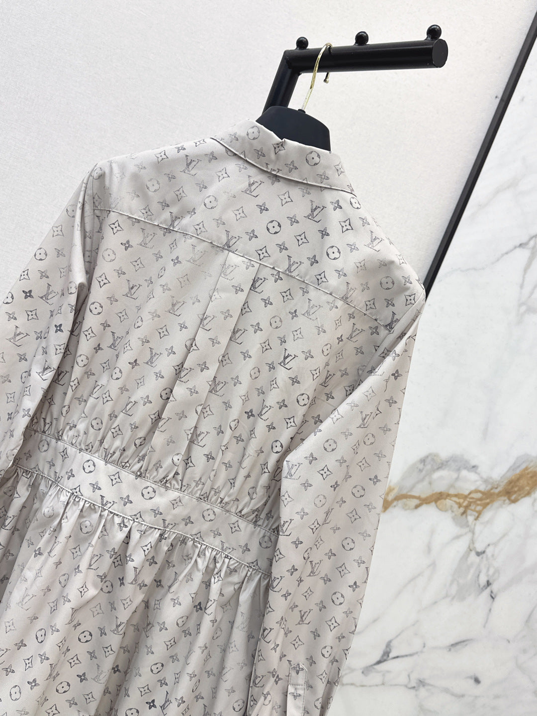 Louis 25ss print shirt dress