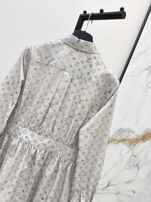 Louis 25ss print shirt dress