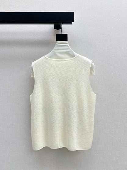 Max 25ss embroidered vest
