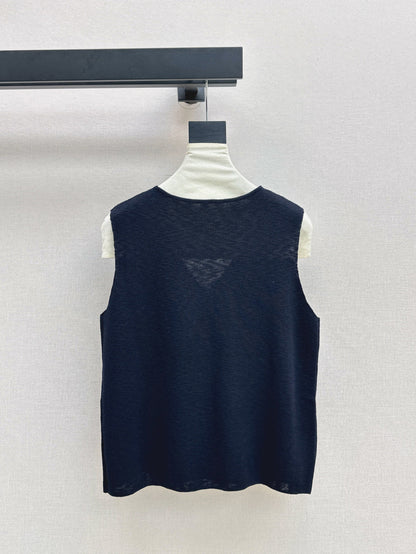Max 25ss embroidered vest