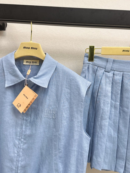 Miu 25ss linen suit