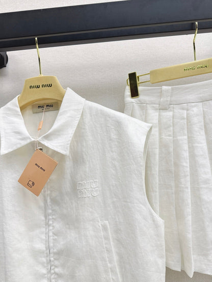 Miu 25ss linen suit