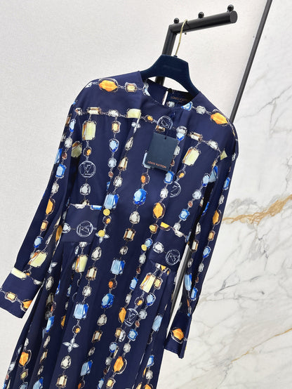 Louis 25ss print dress