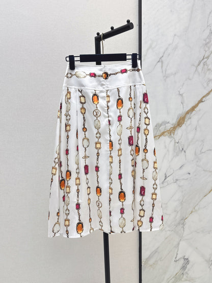 Louis 25ss print skirt