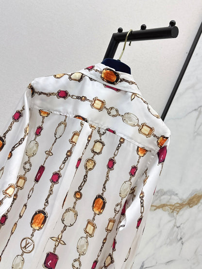 Louis 25ss print shirt