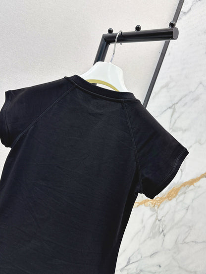 Loe 25ss embroidered t-shirt