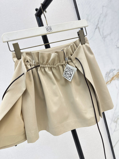 Loe 25ss drawstring skirt