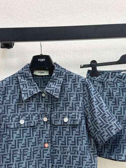 Fend 25ss jacquard suit