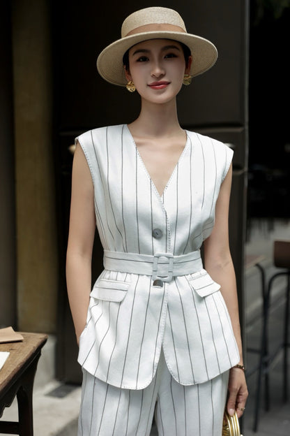 Loro 25ss linen suit