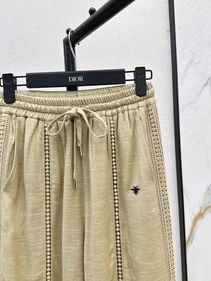 CD 25ss embroidered pants