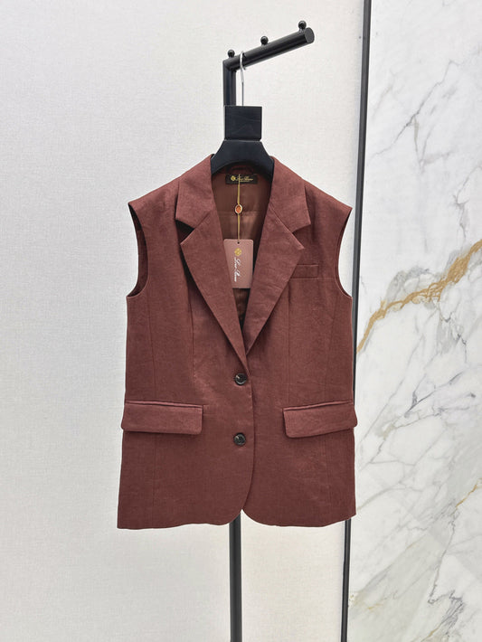 Loro 25ss Linen vest
