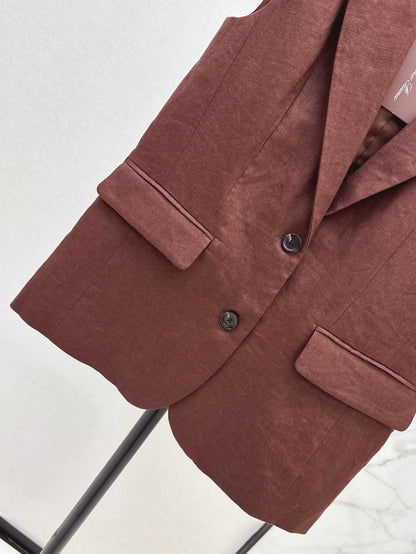 Loro 25ss Linen vest