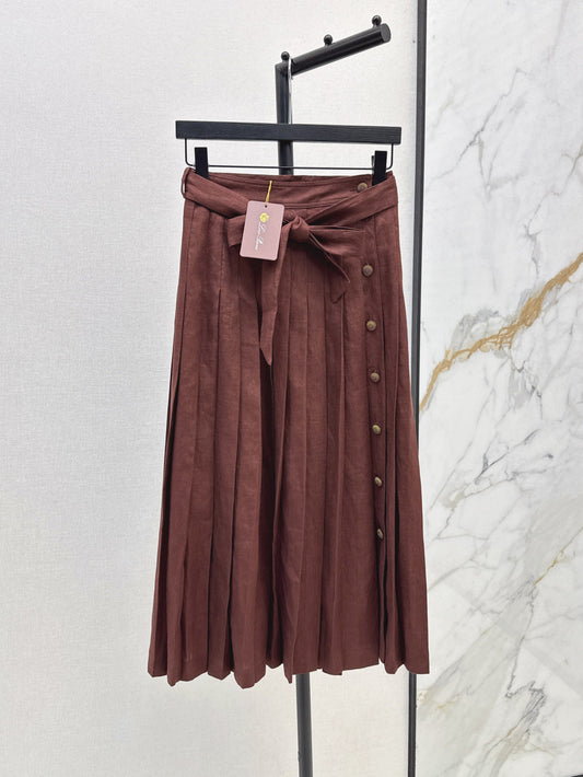 Loro 25ss linen skirt
