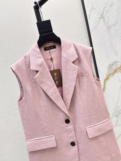 Loro 25ss linen vest