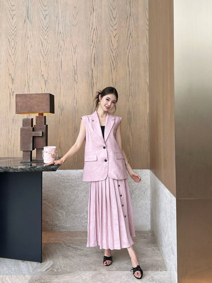 Loro 25ss linen skirt