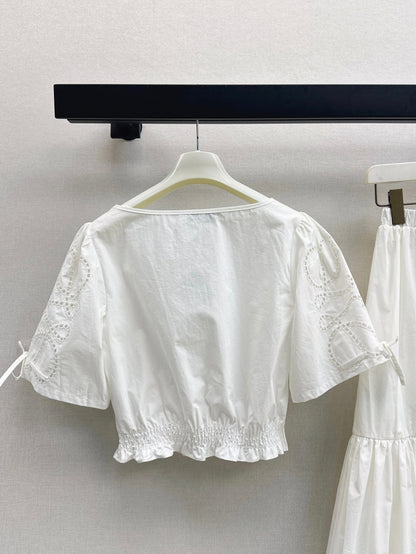 Loe 25ss embroidered shirt