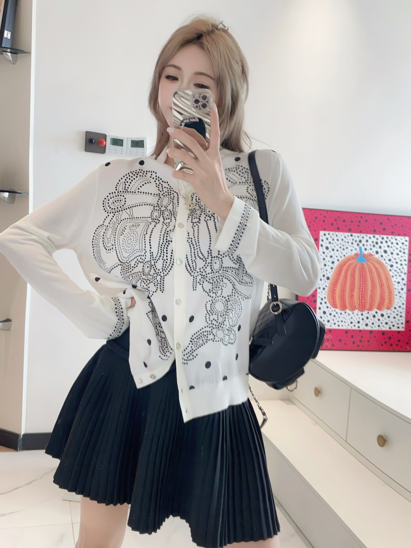 Herm 25ss knit cardigan
