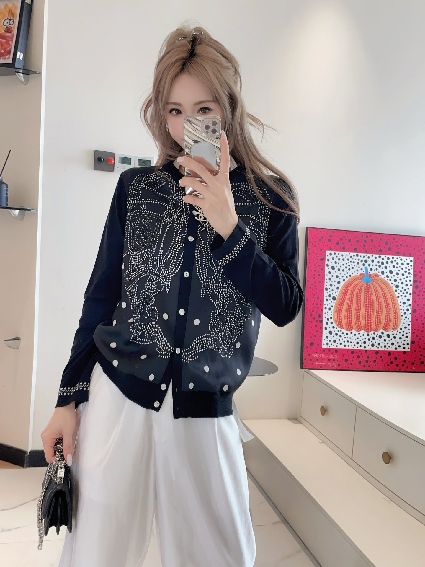 Herm 25ss knit cardigan