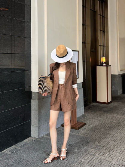 Loro 25ss linen suit