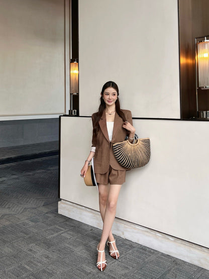 Loro 25ss linen suit