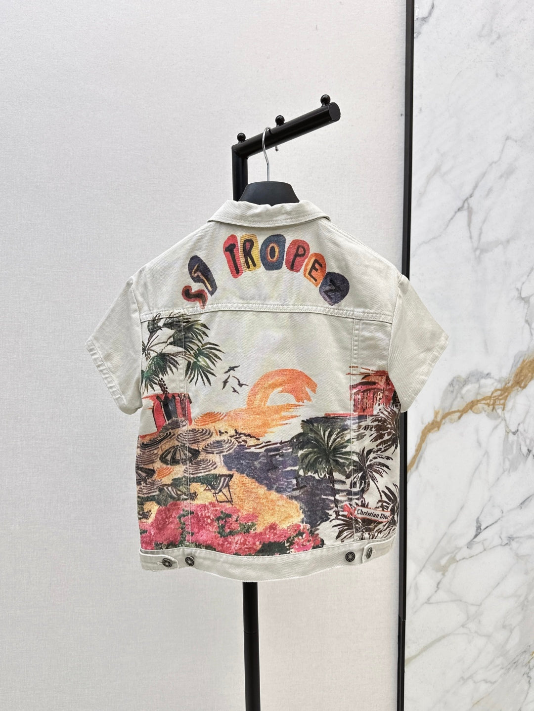 CD 25ss print denim jacket