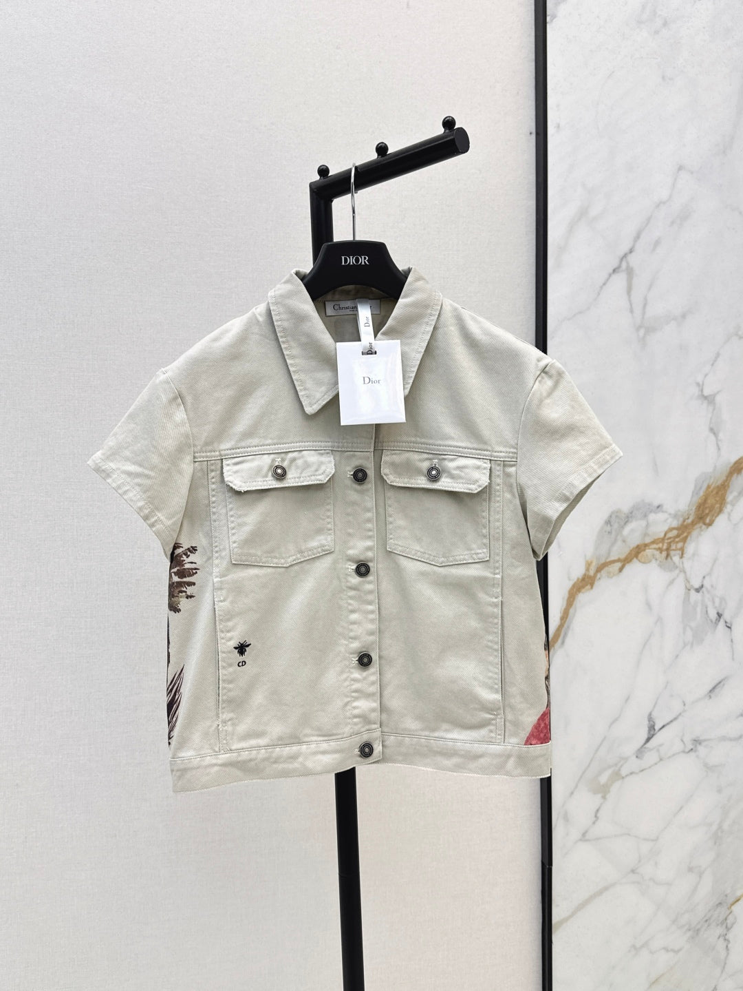 CD 25ss print denim jacket