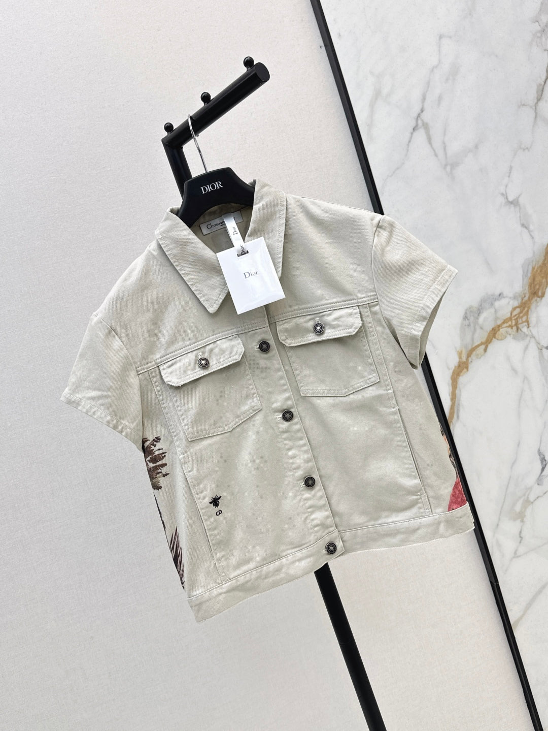 CD 25ss print denim jacket