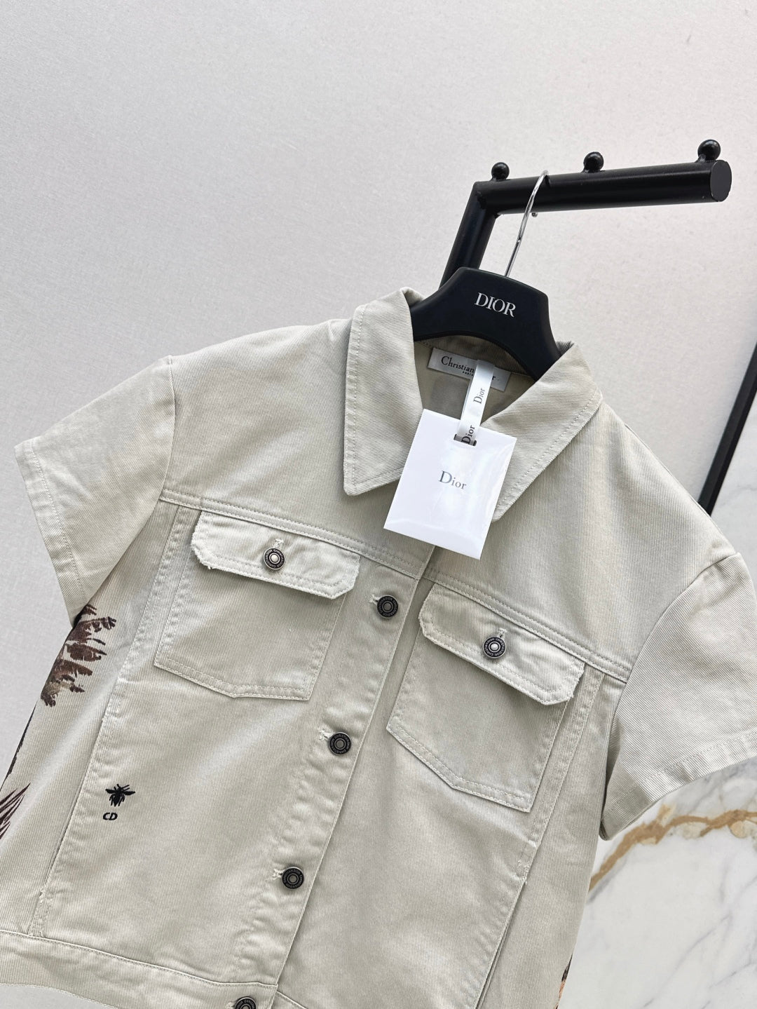 CD 25ss print denim jacket