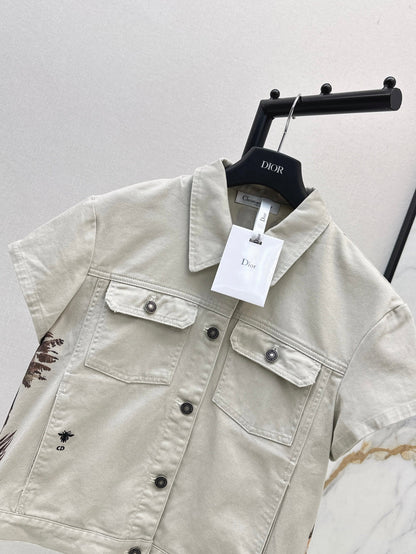 CD 25ss print denim jacket
